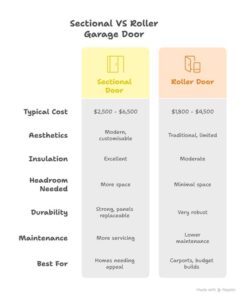 Sectional vs Roller garage Doors 