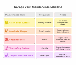 Perth Garage Door Maintenance Checklist - visual selection