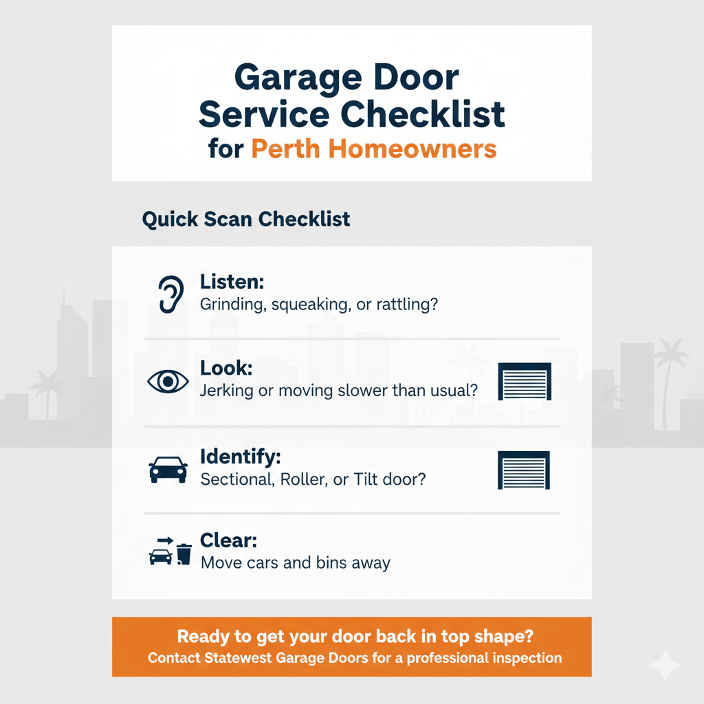 garage door checklist