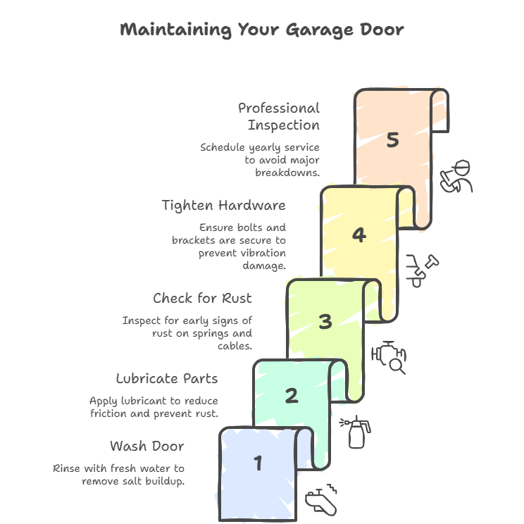 garage door repair in Perth: Anti corrosion maintenance steps